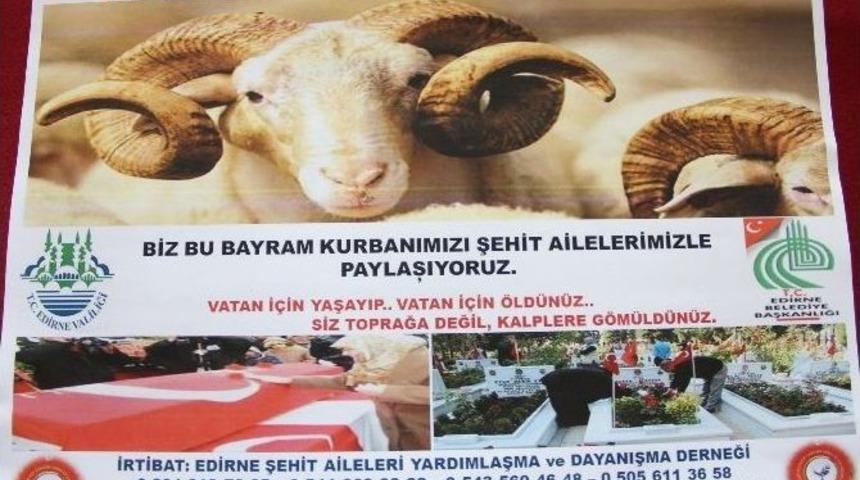 Edirne Şehit Aileleri Derneği&rsquo;nden Anlamlı Kampanya: