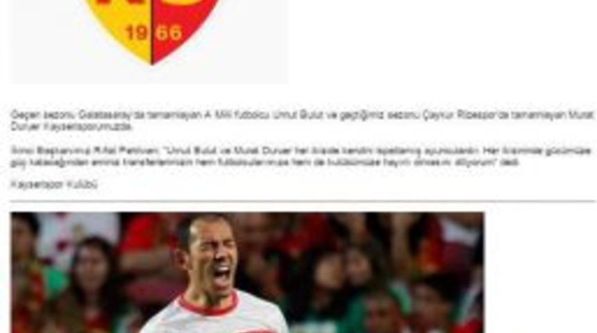 Umut Bulut Kayserispor&rsquo;da