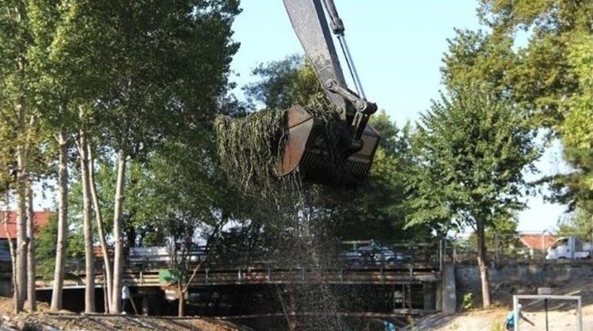 &Ccedil;ark Deresi, B&uuml;y&uuml;kşehir Ekipleri Tarafından Temizleniyor
