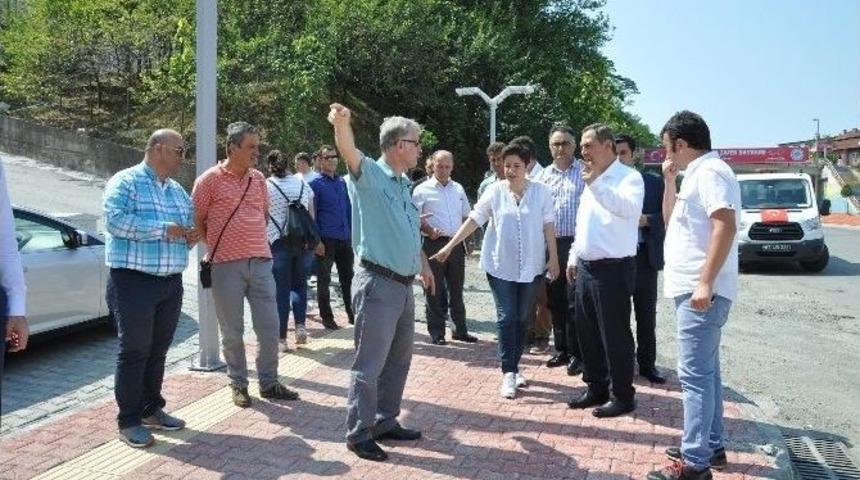 Başkan Uysal, &Ccedil;etin Apatay Bulvarı&rsquo;nda &Ccedil;alışmaları İnceledi