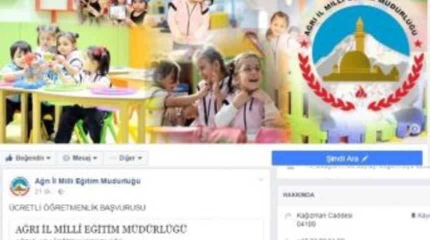 Ağrı&rsquo;da &Uuml;cretli Ve Vekil &Ouml;ğretmen Başvurusu Başladı