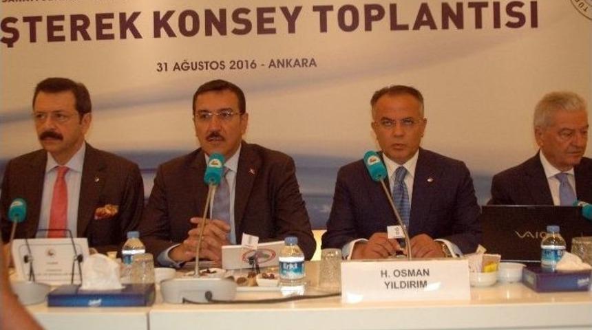 Bakan T&uuml;fenkci, Tobb M&uuml;şterek Konsey Toplantısı&rsquo;na Katıldı