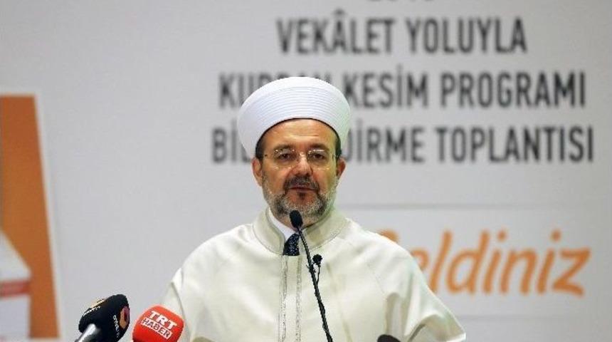 Diyanet İşleri Başkanı G&ouml;rmez: &ldquo;kurban Bayramı Namazını Kıldıktan Sonra Evlerimize Gitmeden &Ouml;nce Şehit Ailelerini Ziyaret Edelim&rdquo;