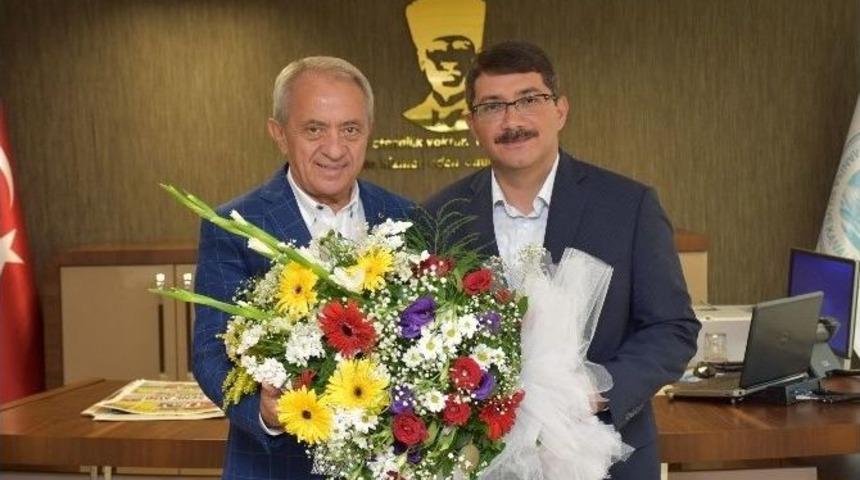 Başkan &Ccedil;elik&rsquo;ten Coşkun&rsquo;a &rsquo;hayırlı Olsun&rsquo; Ziyareti