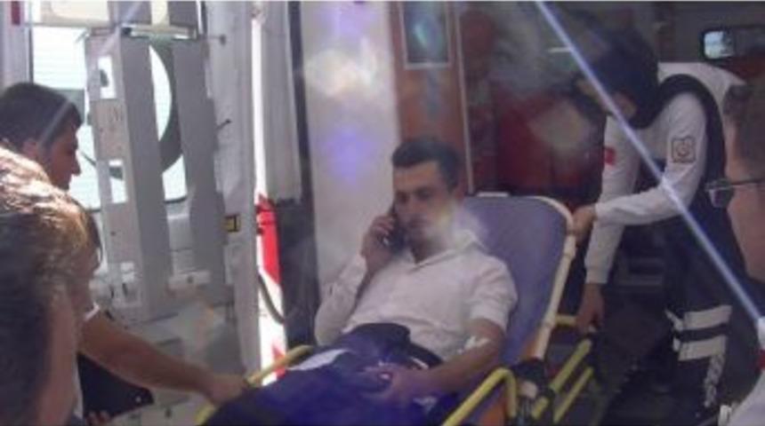 G&ouml;lbaşı İl&ccedil;esinde Motosiklet Takla Attı: 1 Yaralı