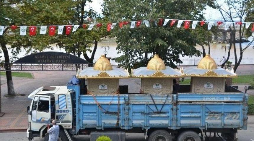 Alaplı Dekoratif &Ccedil;eşmelerle Donatılıyor