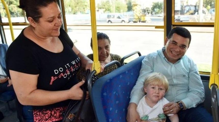 Başkan T&uuml;t&uuml;nc&uuml;&rsquo;den Dolmuş S&uuml;rprizi