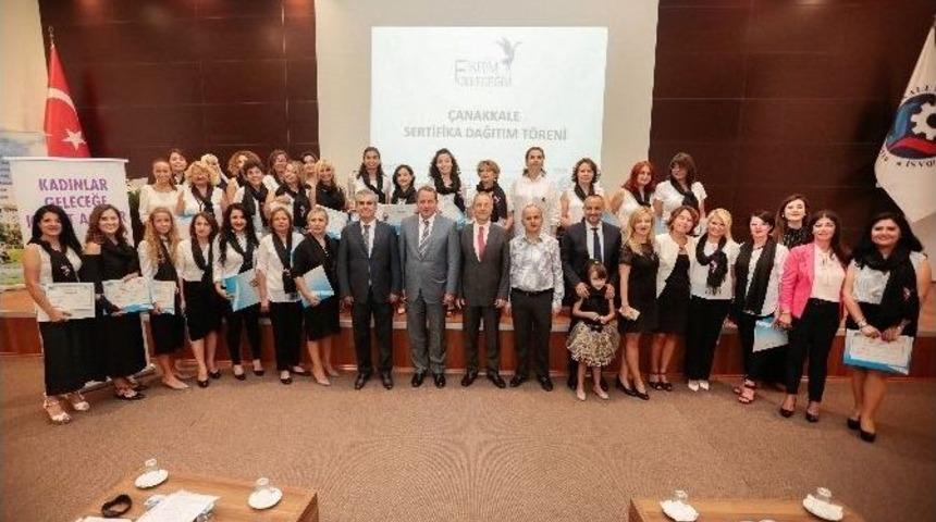 &Ccedil;anakkaleli "girişimci Turnalar" Sertifikalarını Aldı