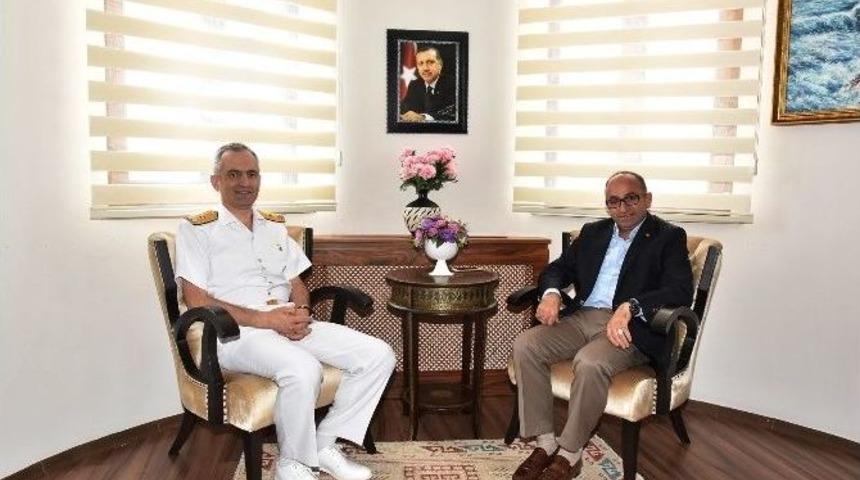 Başkan &Uuml;z&uuml;lmez, Tuğamiral Tok&rsquo;u Makamında Ağırladı