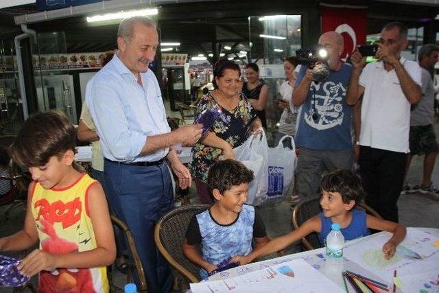 Didim’de Çocuklar ‘barış’ı Çizdi