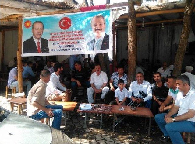 Muş’ta Eski Bakan Çağlayan İçin İmza Kampanyası