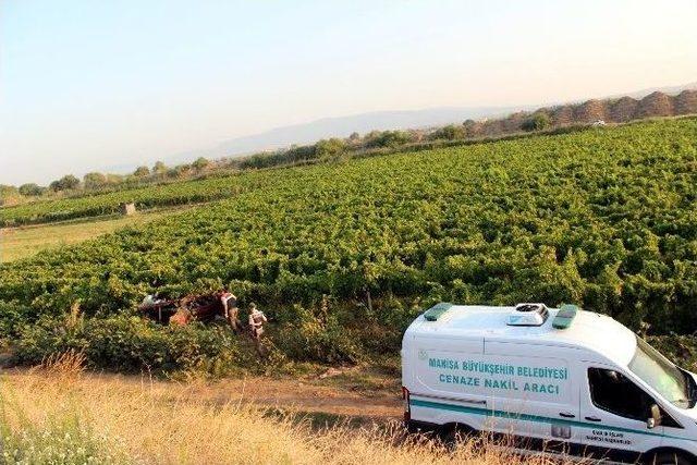 Manisa’da Otomobil Üzüm Bağına Uçtu: 1 Ölü, 1 Yaralı