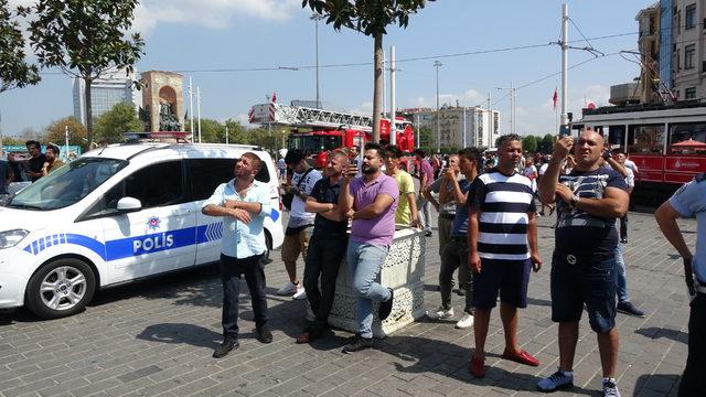 Taksim Meydanı'nda intihar girişimi-1