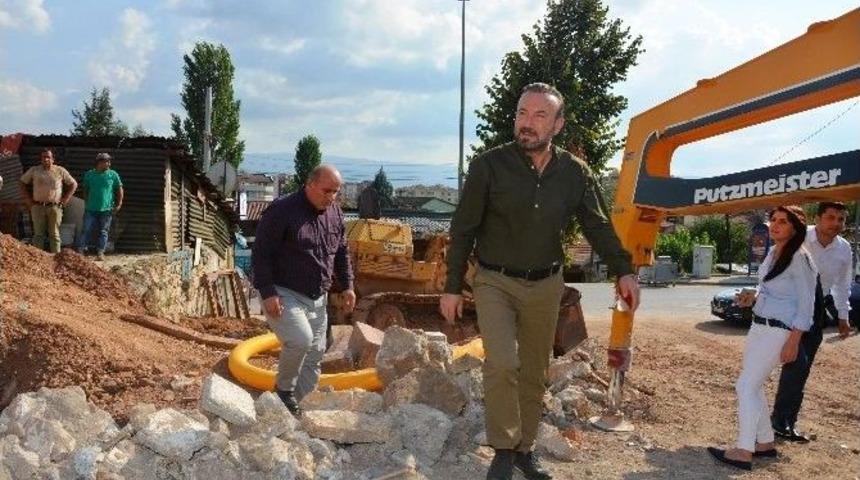 Başkan Doğan Yol A&ccedil;ma &Ccedil;alışmalarını Yerinde İnceledi