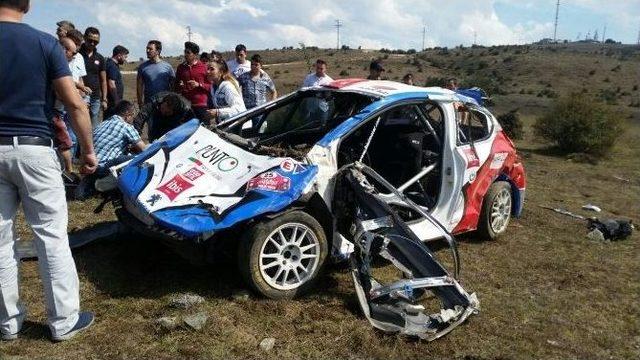 Ralli’deki Kaza Anı Kamerada