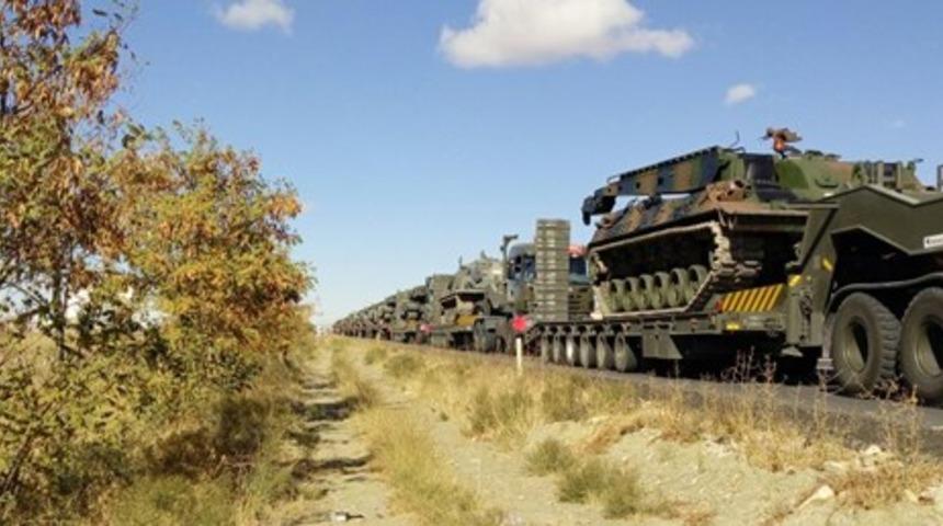 Sınıra askeri sevkiyat