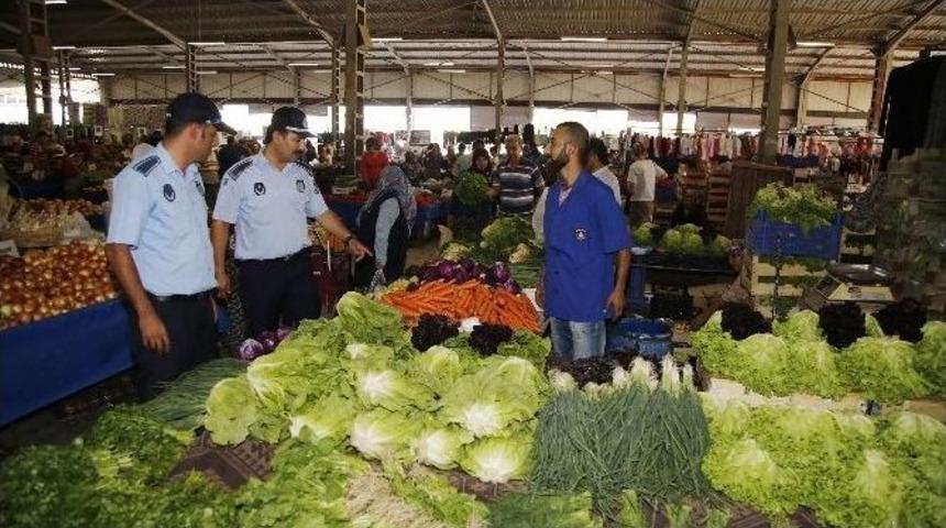D&ouml;şemealtı Belediye Zabıtası&rsquo;ndan Pazar Denetimi