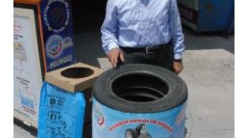 Melikgazi Belediyesi Atık Lastikleri Ekonomiye Geri Kazandırıyor