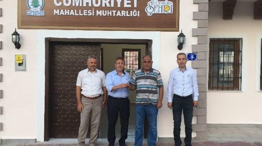 Saray&rsquo;daki Yeni Muhtarlık Binası Teslim Edildi