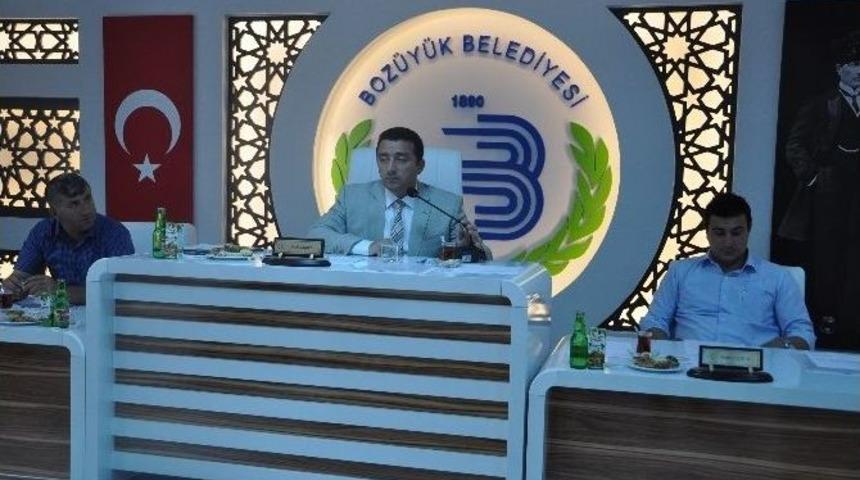Boz&uuml;y&uuml;k Belediye Meclisi Eyl&uuml;l Ayı Meclis Toplantısı Yapıldı