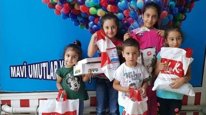 Mavi Umutlar Derneği Kurban Bayramı &Ouml;ncesi &Ccedil;ocukları Sevindirdi