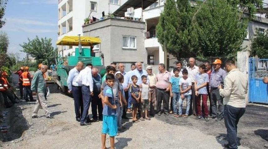 D&ouml;rtyol&rsquo;da Kış &Ouml;ncesi Sıcak Asfalt &Ccedil;alışması Hızlandı