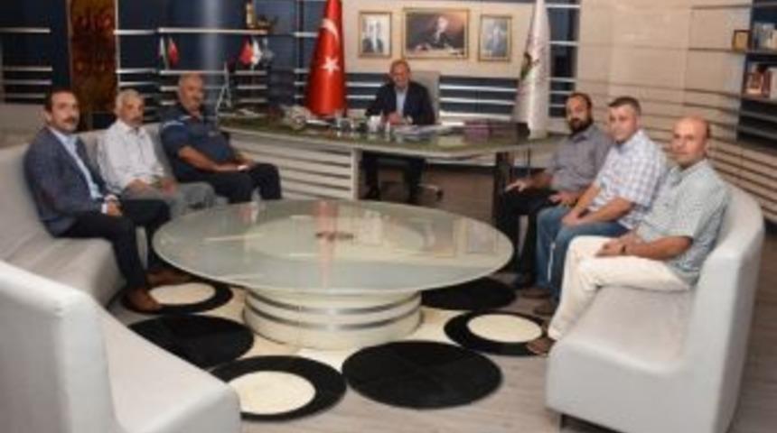 Başkan Keleş Konuralp Muhtarları İle G&ouml;r&uuml;şt&uuml;