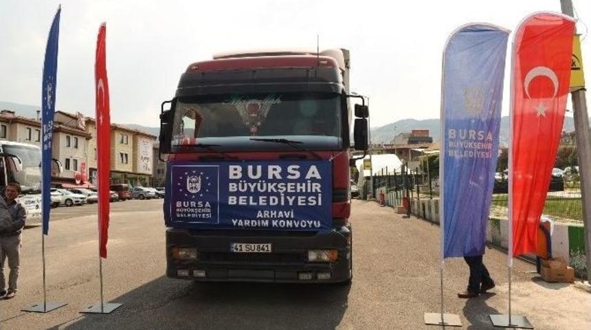 Bursa&rsquo;dan Artvin&rsquo;e Sel Yardımı