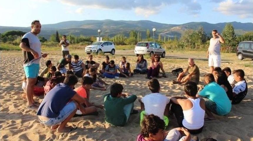 Lapsekili Romanlar Kampa Katıldı