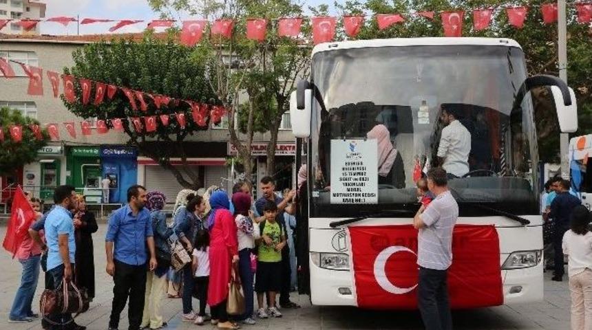15 Temmuz Şehitlerinin Yakınları Ve Gaziler Moral Gezisine &Ccedil;ıktı