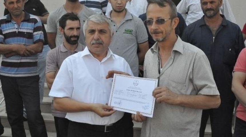 Kasaplar Sertifikalarını Aldı