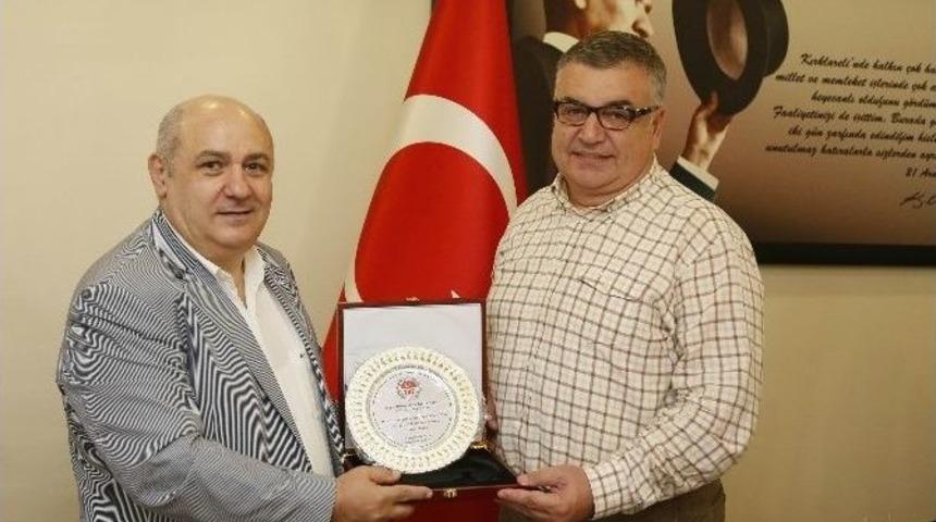 T&uuml;rkiye Bri&ccedil; Federasyonu Başkanı Aydoğdu&rsquo;dan Kesimoğlu&rsquo;na Ziyaret