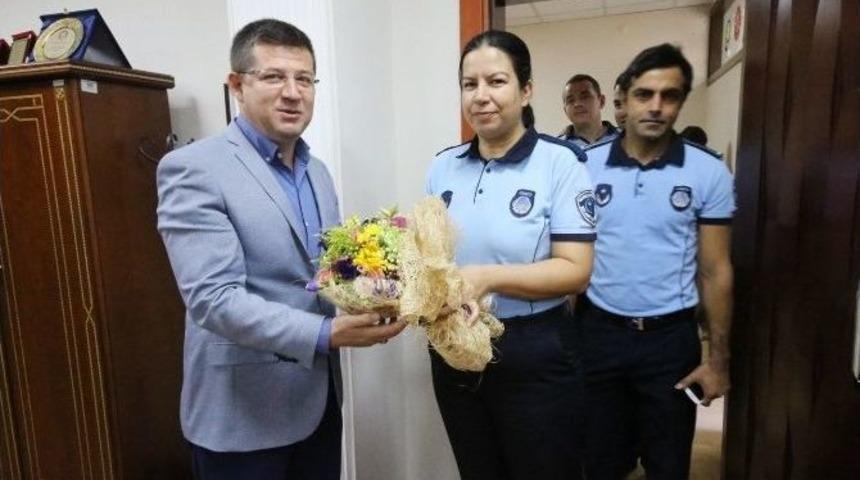 Merkezefendi Zabıtası&rsquo;ndan Başkan Subaşıoğlu&rsquo;na Ziyaret