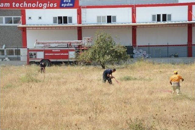 Sanayi Bölgesinde Çıkan Yangın Korkuttu