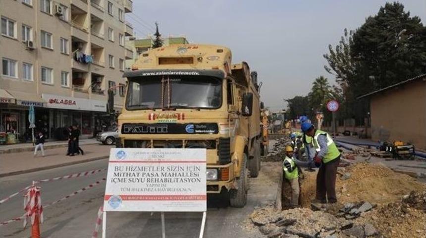 Yusuf Kılı&ccedil; Ve Mithat Paşa Mahallelerinin İ&ccedil;me Suyu Alt Yapısı Yenilendi