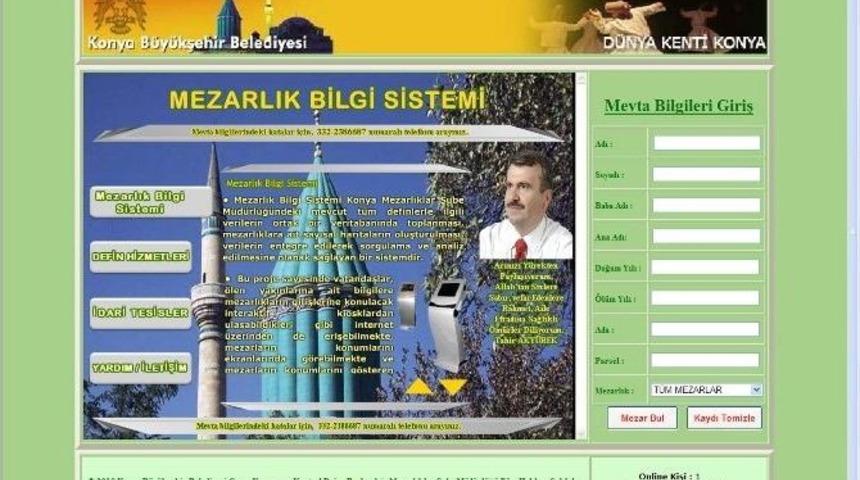 Konya Mezarlık Bilgi Sistemi T&uuml;m İl&ccedil;elerde
