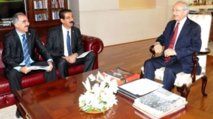 Chp Genel Başkanı Kılı&ccedil;daroğlu, Kesk Heyeti İle G&ouml;r&uuml;şt&uuml;