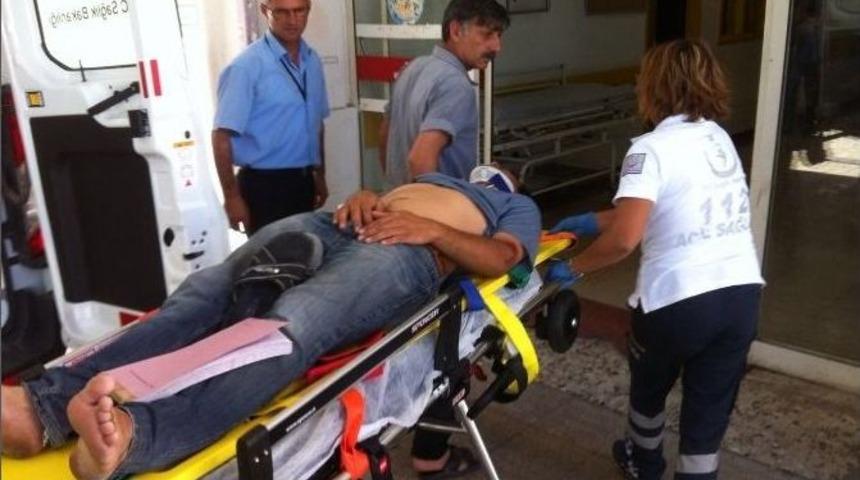 Takla Atan Motosikletteki 2 Kişi Yaralandı