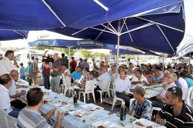 Sanayi Esnafı Başkan Can’ın Onuruna Yemek Verdi