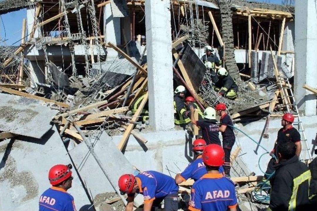 Konya&rsquo;da Okul İnşaatında G&ouml;&ccedil;&uuml;k: 1 &Ouml;l&uuml;, 1 Yaralı