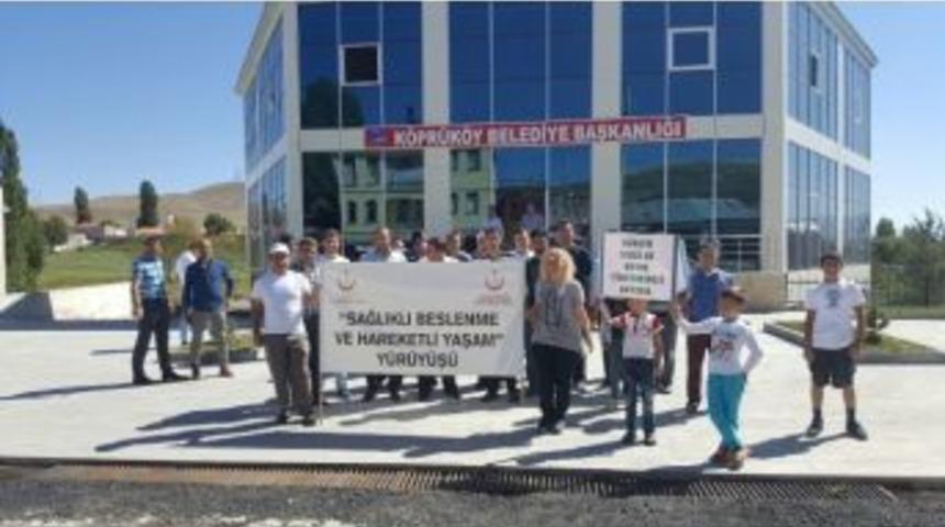 Köprüköy’de Halk Sağlığı Yürüyüşü Düzenlendi