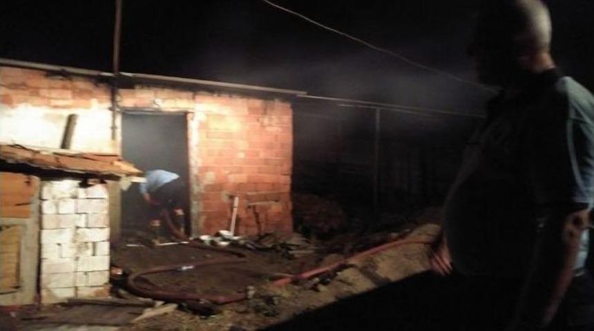 Hayrabolu&rsquo;da Saman Yangını