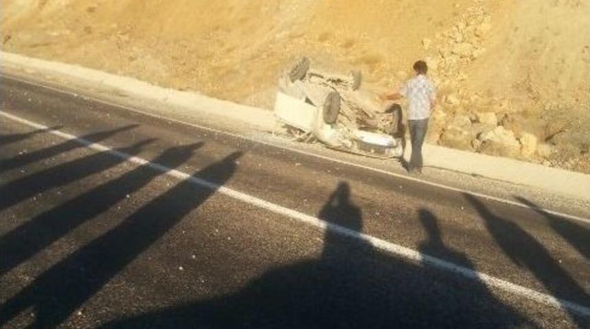 Otomobil Takla Attı: 1 Yaralı