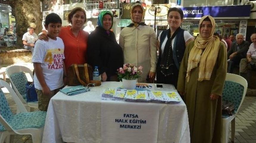 Halk Eğitim Broş&uuml;r Dağıttı