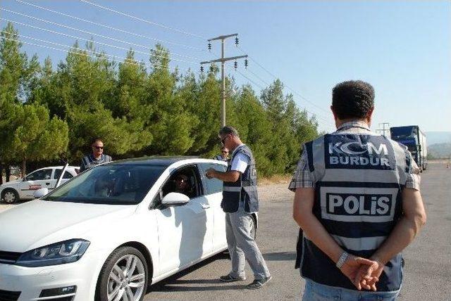 Burdur Polisinden Bayram Kontrolü