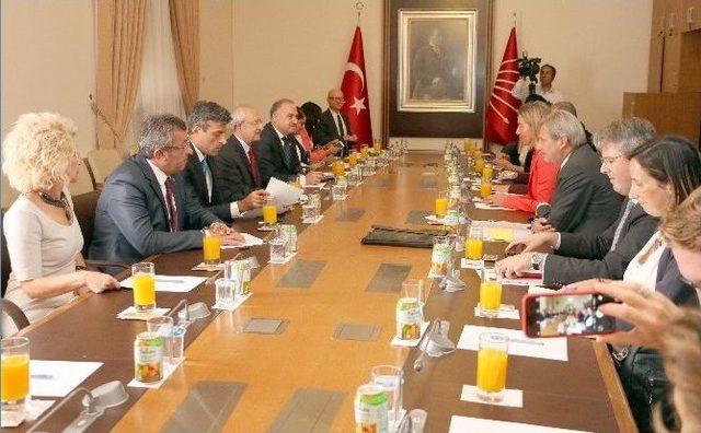 Kılıçdaroğlu, Mogherini Ve Johannes Hahn İle Görüştü