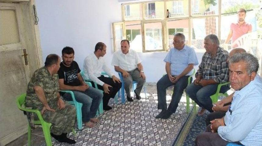 Tut Kaymakamı Aksu Gazileri Ziyaret Etti