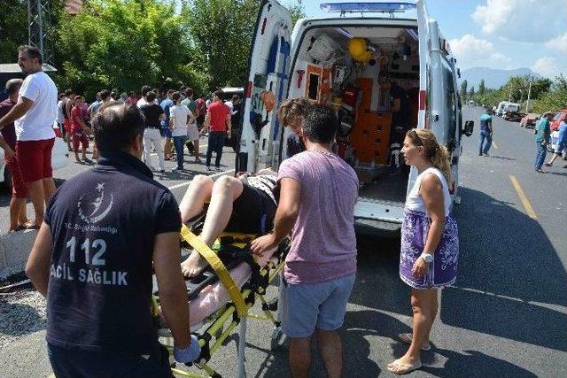 Ortaca’da Trafik Kazası; 1 Yaralı