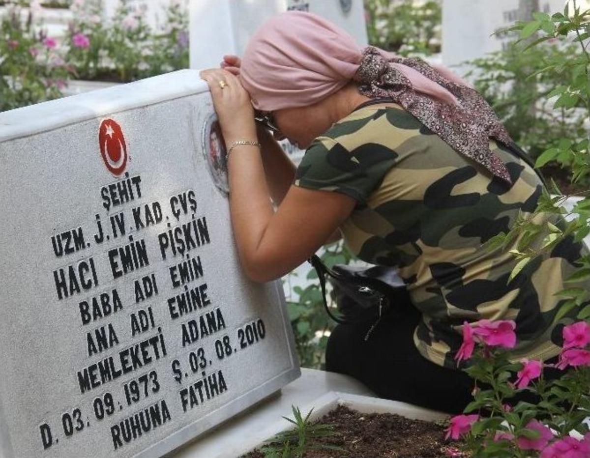 (&ouml;zel Haber) Şehit Eşinin Acı Bayramı