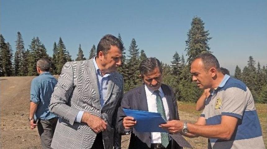 Vali Yıldırım, Yurdun Tepe Kayak Tesislerini İnceledi